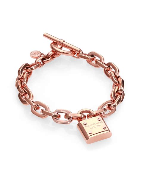 michael kors padlock bracelet rose gold|Michael Kors rose gold aviators.